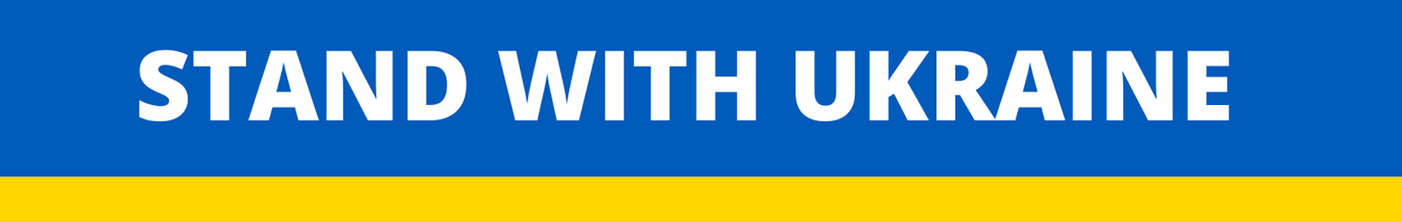 I Stand with Ukraine, We Stand with Ukraine